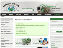 Tablet Screenshot of elsbeth-mueller.de